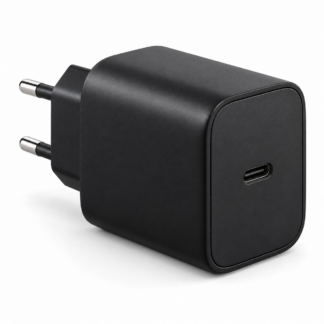 Black 65W USB-C GaN charger with single USB-C port
